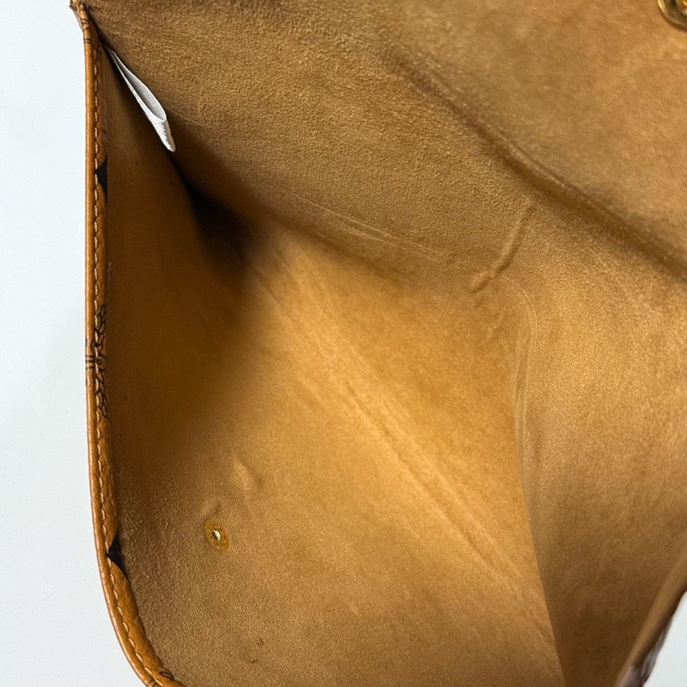 MCM Cognac Visetos Pouch or Clutch - Picture 11 of 17